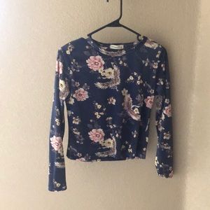 Blue floral and Byrd’s shirt